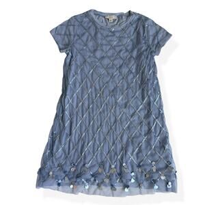 Crewcuts Collection Blue Sequin Dress Girls 8